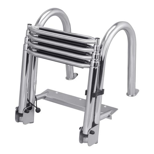 StainlessSteel Folding Telescopic Marine Ladder With Handrail